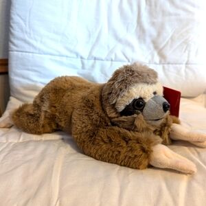 F•A•O Swartz  Sloth Plush Stuffed Animal Adopt A Pet New